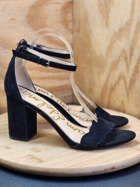 Sam Edelman Odlia Suede Block Heel Open Toe Sandals